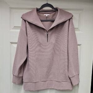 Maurices Dusty Pink Ribbed Pullover